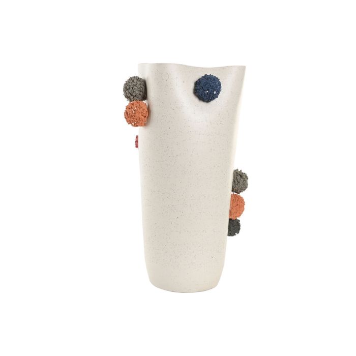 Vase Home ESPRIT Blanc Multicouleur Céramique 25 x 25 x 42 cm 1
