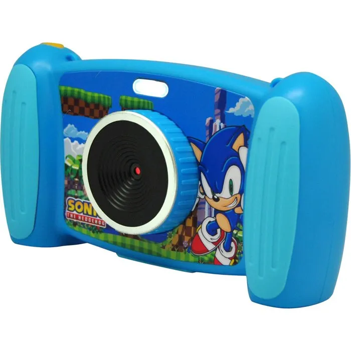 Kids Licensing - Camera interactive Sonic - Pour enfants dès 3 ans - Appareil photo et caméra avec fonctions de modification de photos