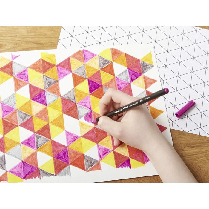 Marqueur Edding 1300 Jaune (10 Unités) 1