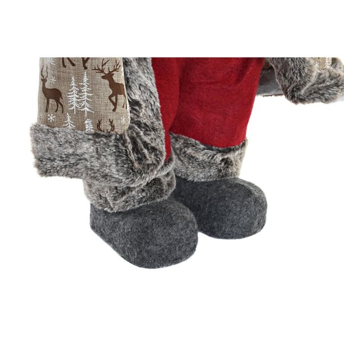 Décoration DKD Home Decor Rouge Gris PVC Bois Renne 45 x 34 x 83 cm 3