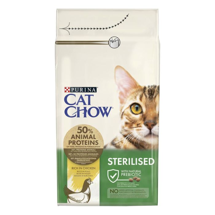 Aliments pour chat Purina CAT CHOW STERILISED Adulte Poulet 1,5 Kg 2