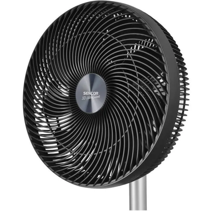 Sencor Ventilateur sur pied SFN 3040BK - Moteur BLDC silencieux 30 cm, 8 vitesses, 4 modes, télécommande, oscillation, application