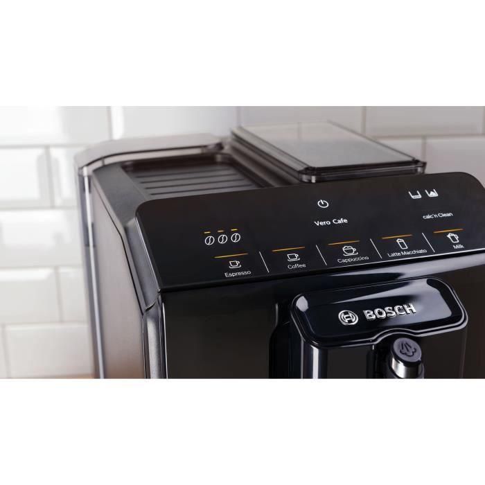 Machine a café broyeur expresso Verocup - BOSCH - TIE20119 Serie 2 - 1300 W - 250 g de grains - 1,4 L - Noir 1