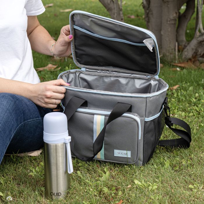 Sac Thermique Quid Sugar Sac à goûter 15 L 28 x 22 x 26 cm Gris 1