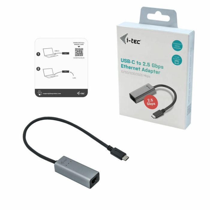 Adaptateur USB vers Ethernet i-Tec C31METAL25LAN 2