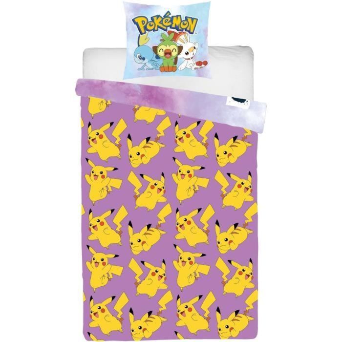 Parure de couette Pokémon Multicouleur Lit 2 persones 2 Pièces 3