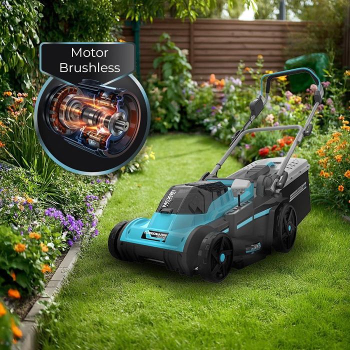 Tondeuse à gazon à batterie Cecotec E7 Liberty Z Plus 20 V 43 cm 20-70 mm 45 L 2 Pièces 5 Tondeuse à gazon à batterie Cecotec E7 Liberty Z Plus 20 V 43 cm 20-70 mm 45 L 2 Pièces 5