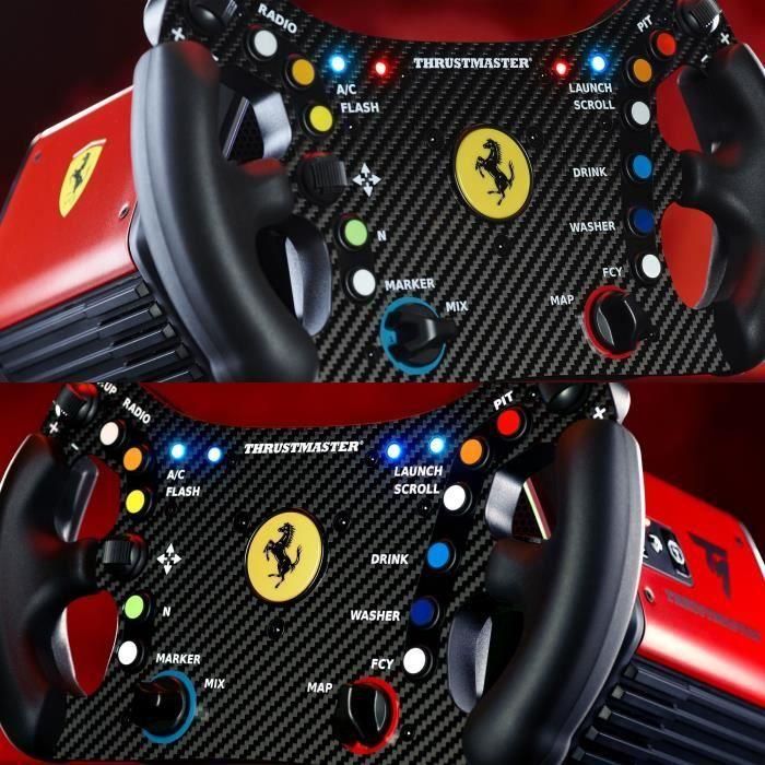 Volant - THRUSMASTER - Ferrari 488 GT3 Wheel Add-On - Noir et Rouge 5