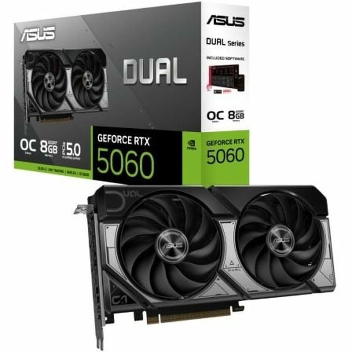 Carte Graphique Asus 90YV0N12-M0NA00 GEFORCE RTX 5060 8 GB GDDR7 24 Carte Graphique Asus 90YV0N12-M0NA00 GEFORCE RTX 5060 8 GB GDDR7 24