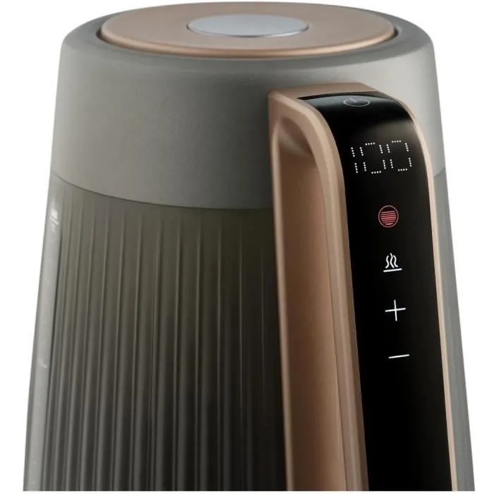 Sencor SWK 0931BK - Bouilloire électrique en verre, 1.7 L, réglage température 35-100 °C, affichage LED, arrêt automatique, Cool Touch, base pivotante 360°