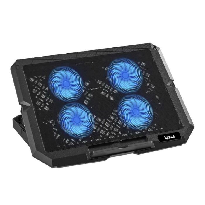 Support de refroidissement pour ordinateur portable iggual IGG319710 Noir 2 Support de refroidissement pour ordinateur portable iggual IGG319710 Noir 2