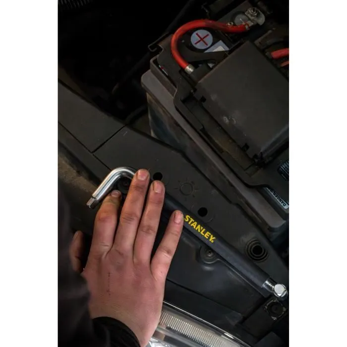 Stanley STHT80879-0 Clé à vidange avec embouts 8 et 10 mm, poignée grip anti-ripage - Compatible Peugeot, Citroën, Renault