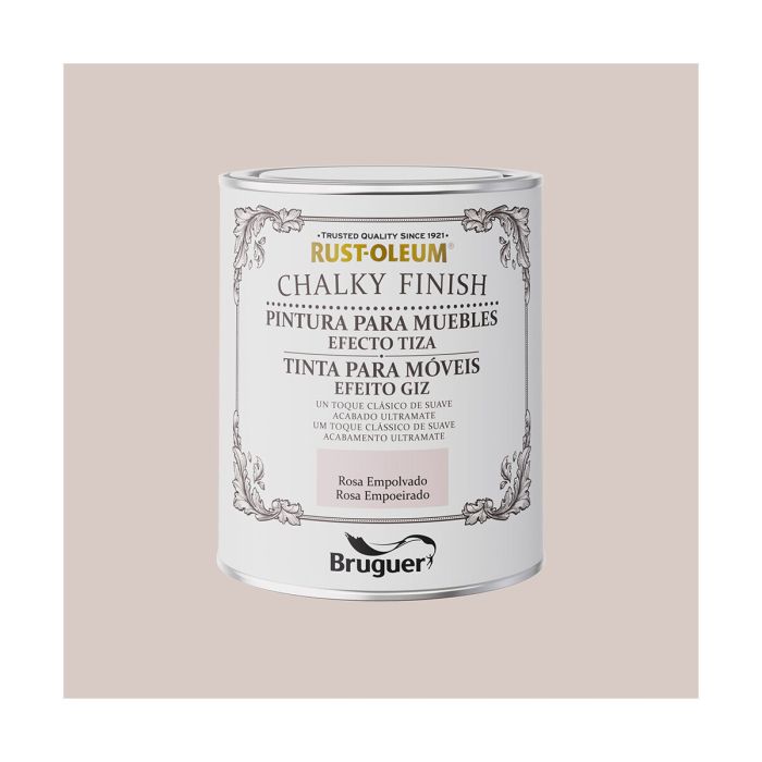 Peinture Bruguer Rust-oleum Chalky Finish 5733891 Meubles Dusty Pink 750 ml 1