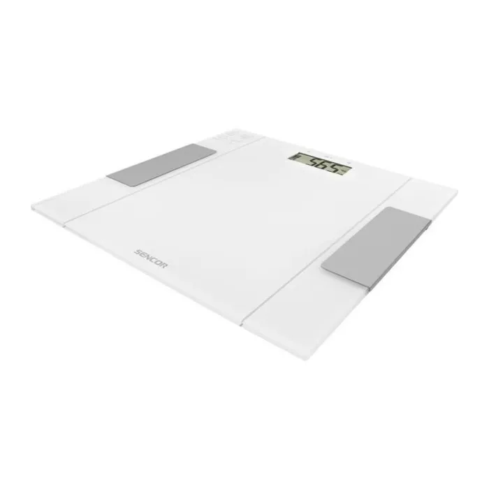 Sencor SBS 5051WH Balance Personne Intelligente avec Ecran LCD, IMC, BIA (Graisse Corporelle, Hydratation) et Mémoire pour 12 Utilisateurs - Verre Trempé 6 mm, 150 kg Sencor SBS 5051WH Balance Personne Intelligente avec Ecran LCD, IMC, BIA (Graisse Corporelle, Hydratation) et Mémoire pour 12 Utilisateurs - Verre Trempé 6 mm, 150 kg