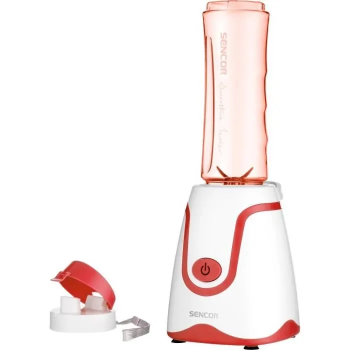 Sencor SBL 2114RD - Machine à smoothie 500 W avec bol sans BPA 0.6 L et 4 lames inox, pour boissons, milkshakes et soupes Sencor SBL 2114RD - Machine à smoothie 500 W avec bol sans BPA 0.6 L et 4 lames inox, pour boissons, milkshakes et soupes