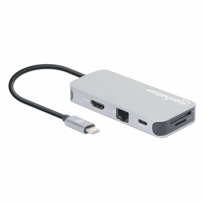 MANHATTAN USB-C 8-in-1 Dockingstation HDMI RJ45 3xUSB-A 1