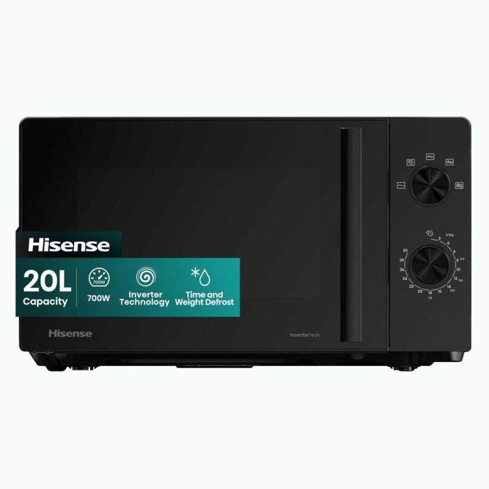 Micro-ondes Hisense H20MOBP1HI Noir 700 W 20 L 17 Micro-ondes Hisense H20MOBP1HI Noir 700 W 20 L 17