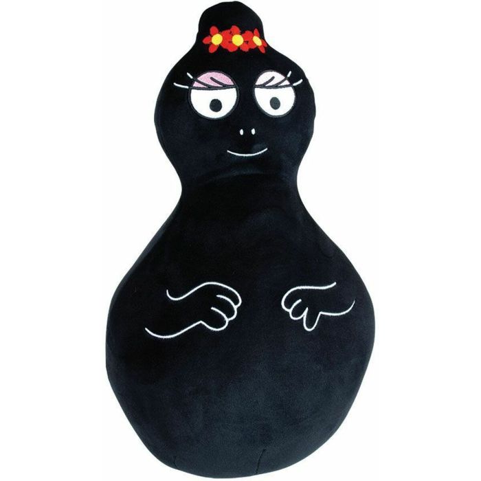Ensemble de coussins Jemini Barbapapa & Barbamama Noir Rose 40 cm Tissu Peluche 2 Pièces 2