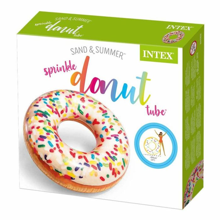 Roue gonflable Intex Donut Blanc 99 x 25 cm 1