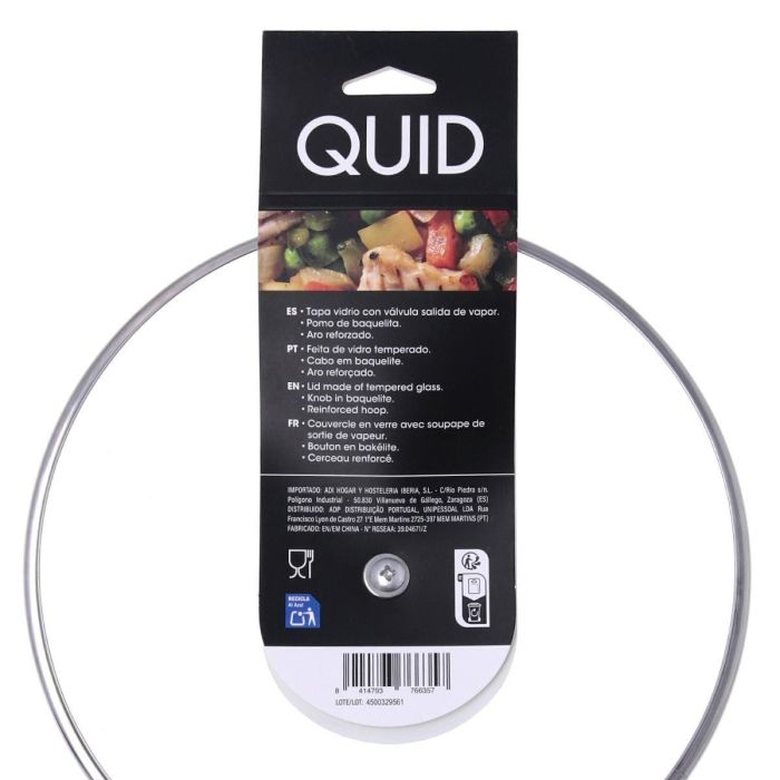 Tapa Vidrio Renova Quid 24 cm (6 Unidades) 6