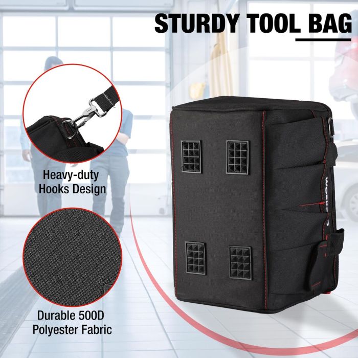 Sac à outils Workpro 30 x 18 x 20 cm Plastique 30 L 5 Sac à outils Workpro 30 x 18 x 20 cm Plastique 30 L 5