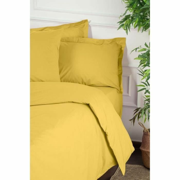 Parure de couette Jaune Lit king size 3 Pièces 2