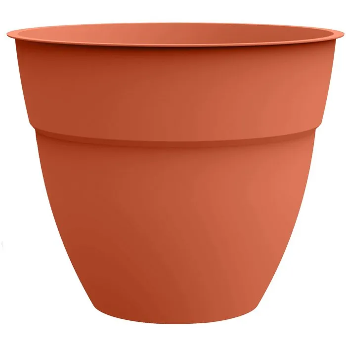Eda Osaka - Pot de fleur rond - Ø 50 cm - 56.8 L - Intérieur/Extérieur - Résine anti-UV - Terre battue Eda Osaka - Pot de fleur rond - Ø 50 cm - 56.8 L - Intérieur/Extérieur - Résine anti-UV - Terre battue
