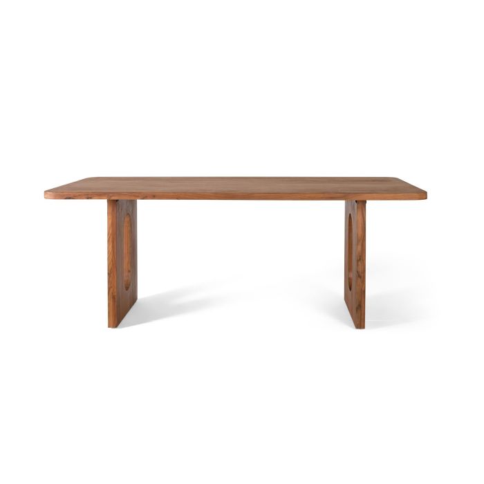 GINER Y COLOMER Table de salle à manger rectangulaire en bois d'acacia massif naturel - 200 x 100 x 76 cm, avec pieds anti-dérapants, nécessite assemblage 1 GINER Y COLOMER Table de salle à manger rectangulaire en bois d'acacia massif naturel - 200 x 100 x 76 cm, avec pieds anti-dérapants, nécessite assemblage 1