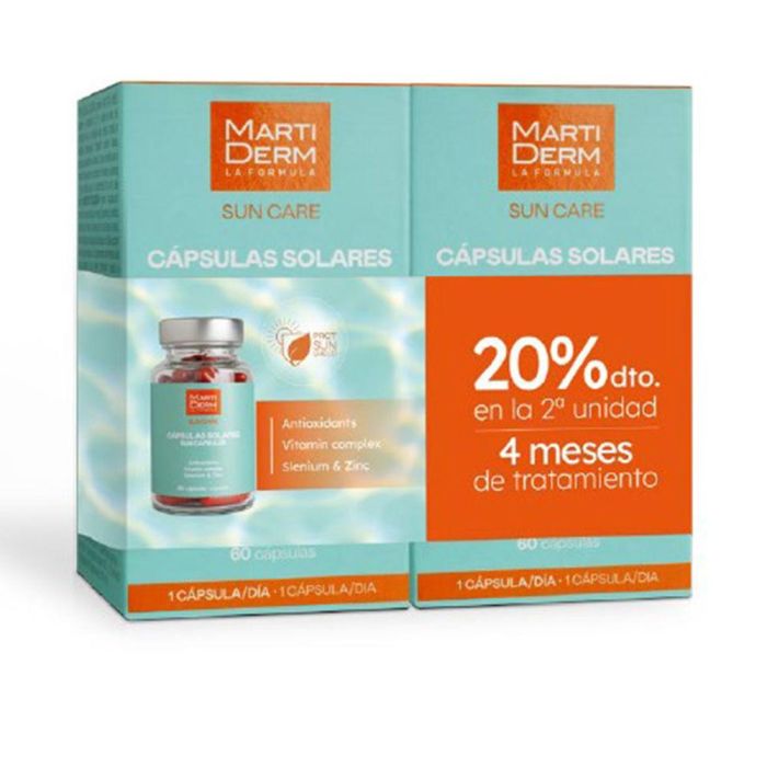Martiderm Pack De Capsules Solaires Sun Care 2 X 60 Unités