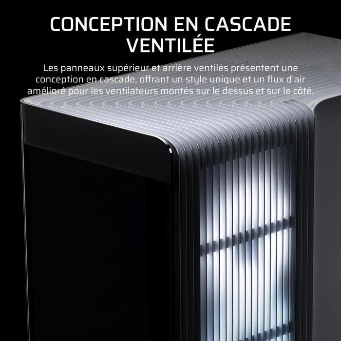 Boitier PC - CORSAIR - FRAME 4500X RS-R ARGB Tempered Glass Mid-Tower - 2 radiateurs - Blanc 3