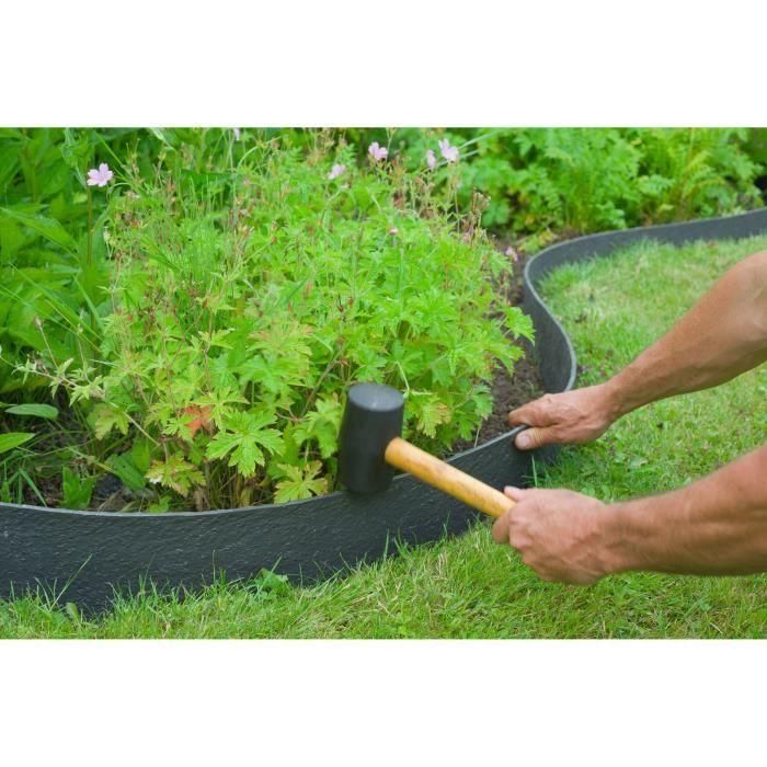 Nature Bordure de jardin 0,12x12 m 5 mm noir 446388 2 Nature Bordure de jardin 0,12x12 m 5 mm noir 446388 2