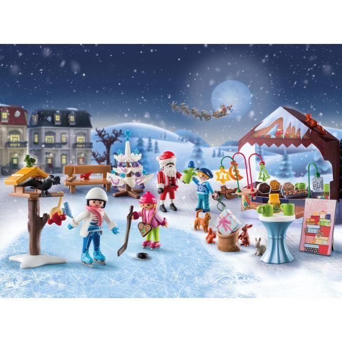 PLAYMOBIL 71472 Calendrier de l'Avent Marché de Noël, 24 surprises, 84 pieces, Des 4 ans 1 PLAYMOBIL 71472 Calendrier de l'Avent Marché de Noël, 24 surprises, 84 pieces, Des 4 ans 1