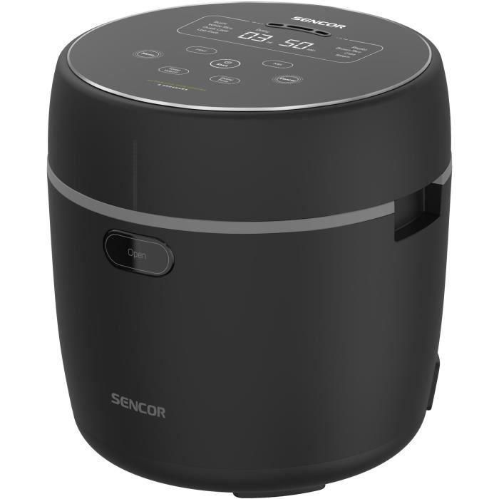 Sencor SRM 0671BK - Cuiseur à Riz Électrique - 0.6L - 350W - 8 Fonctions de Cuisson Dont Programme Low Carb - Écran Tactile - Noir Sencor SRM 0671BK - Cuiseur à Riz Électrique - 0.6L - 350W - 8 Fonctions de Cuisson Dont Programme Low Carb - Écran Tactile - Noir