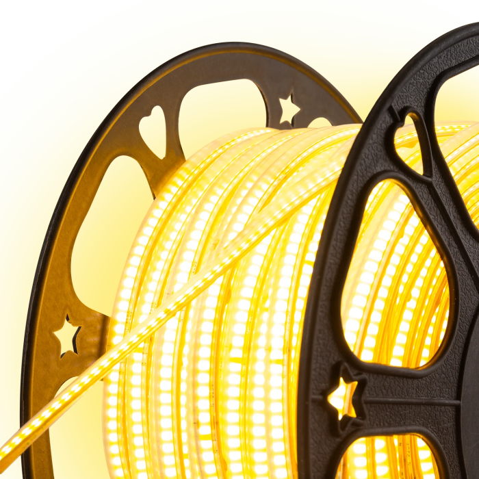 HO COB220-10W-WW Tira de Leds COB 220VAC 10W/m IP65 - 50 Metros Cinta 3M Blanco Cálido 3000K 4