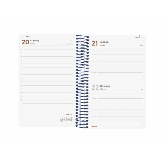 Agenda Finocam YEAR Bleu 11,7 x 18,1 cm 2026 3