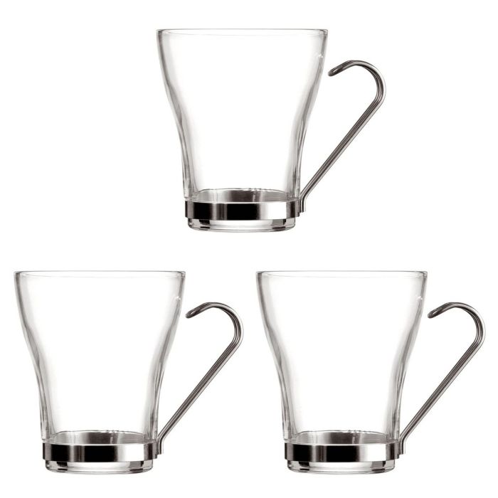 Tasse de café et de thé Quid Supreme Transparent 250 ml 3 Pièces 2