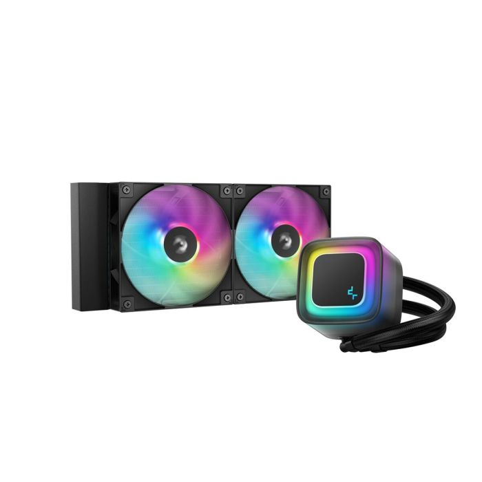 Deepcool LE240 V2 - Refroidisseur de Liquide Tout-en-Un pour Processeur - 2 Ventilateurs RGB 120 mm Noir - Compatible Intel LGA 1700/1200/115x et AMD AM4/AM5
