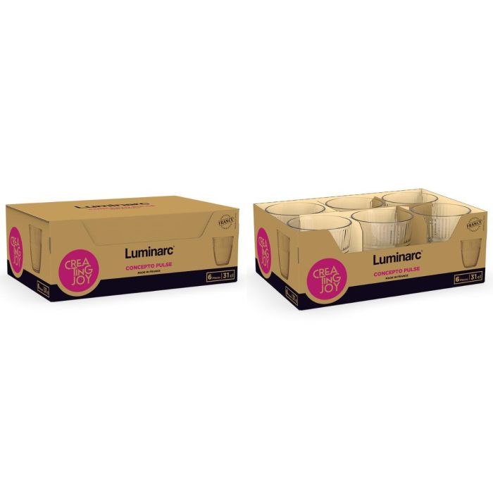 Vaso Alto Vidrio Eco Concepto Luminarc 31 cL (6 Unidades) 3 Vaso Alto Vidrio Eco Concepto Luminarc 31 cL (6 Unidades) 3