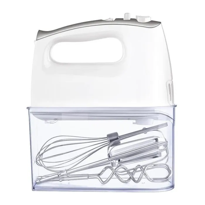 Sencor SHM 5206WH-EUE3 Batteur à Main 500 W - 5 Vitesses, Fonction Turbo avec 3 Accessoires et Boîte de Rangement