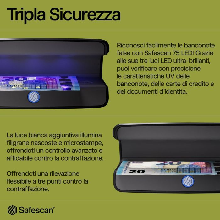 Détecteur de Faux Billets Safescan 3LC099 7