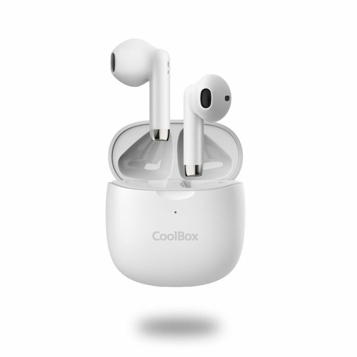 Écouteurs in Ear Bluetooth CoolBox COO-AUB-TWS01 Blanc 2 Écouteurs in Ear Bluetooth CoolBox COO-AUB-TWS01 Blanc 2