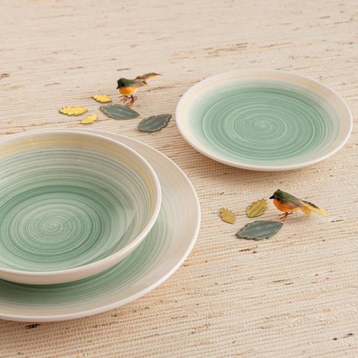 Plato Postre Cerámico Velvet Quid 19 cm (12 Unidades) 2