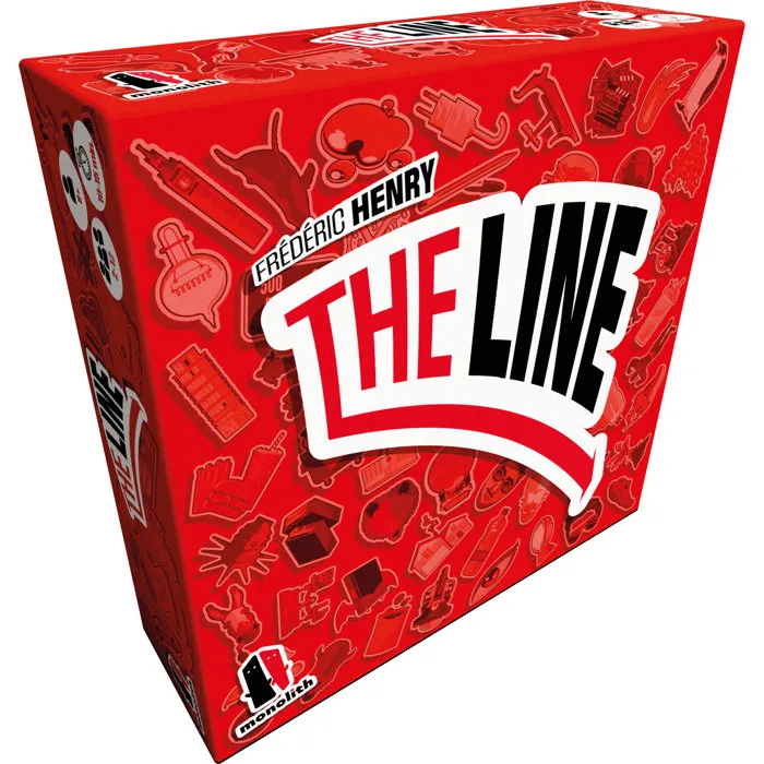 Asmodee The Line Rouge - Jeu de société de devinettes moderne et portable - 174 cartes - Version française Asmodee The Line Rouge - Jeu de société de devinettes moderne et portable - 174 cartes - Version française