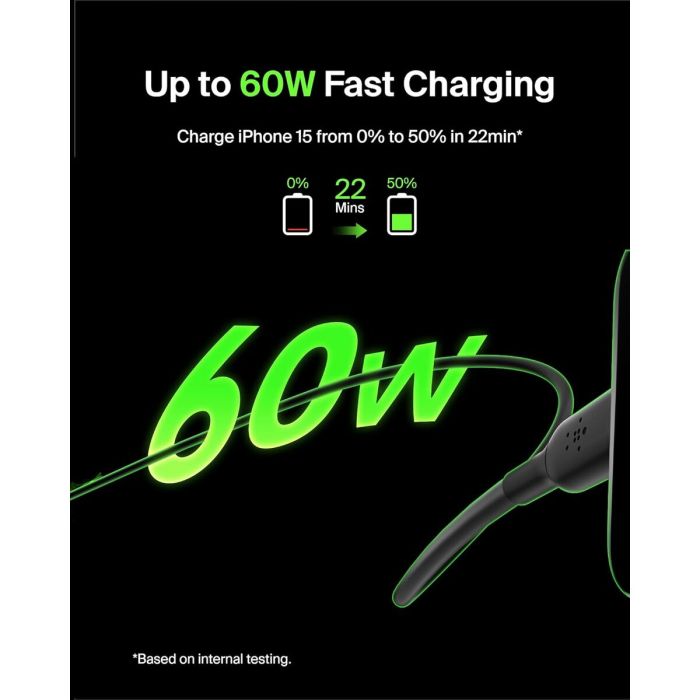 Câble USB-C Belkin CAB003bt2MBK Noir 2 m 13