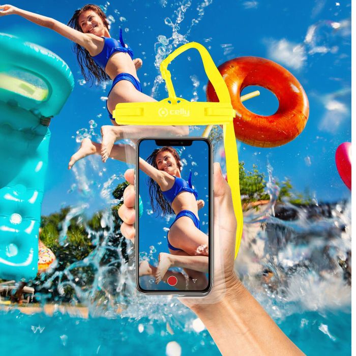 Étui étanche Celly Touchbag 7" Jaune 1