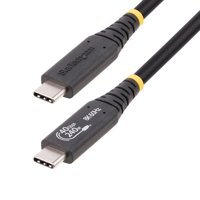 Câble USB Startech 1M-40G-USB4-CABLE Noir 1 m 5 Câble USB Startech 1M-40G-USB4-CABLE Noir 1 m 5