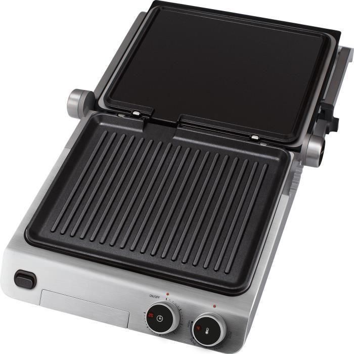 SENCOR SBG 5030BK Grill de contact 2000 W Noir, plaques antiadhésives, 3 positions, bac à huile amovible, minuteur 30 min SENCOR SBG 5030BK Grill de contact 2000 W Noir, plaques antiadhésives, 3 positions, bac à huile amovible, minuteur 30 min