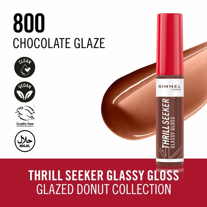 Brillant à lèvres Rimmel London THRILL SEEKER Nº 800-Chocolate Glaze 10 ml 4