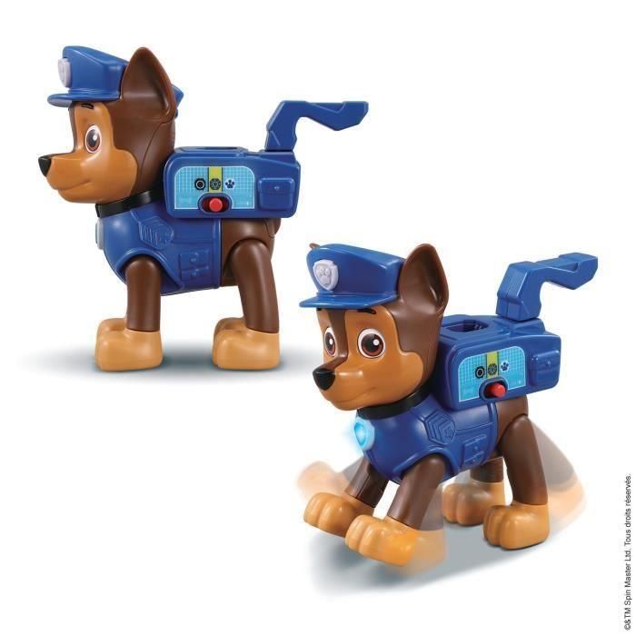 Figurine interactive VTECH Pat Patrouille - Chase avec accessoires de sauvetage pour enfants de 3 a 7 ans 3