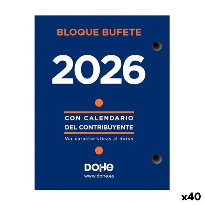 Agenda DOHE Bufete 8,5 x 11 cm 2026 (40 Unités)